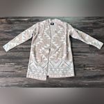 Frye  Women's The Cozy‎ Cardigan, Tan (Oatmeal Combo), Size M AZTEC Photo 6