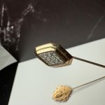 Signed Avon Lapel Stick Pin Gold Tone Lot Of 3 Cameo, Butterfly Etc Photo 12