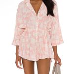 l*space L* Pacifica Buttondown Tunic Coverup Paradise Blooms XS/S Photo 0