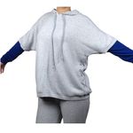 CAbi  Sweater Knit Hoodie Short Sleeve Loose Fit Top Cotton Blend Oversized XS Photo 7