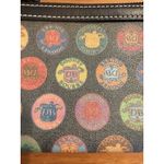 Dooney & Bourke Y2K  Wristlet Multicolor Circle Stamp Medallion Logo Design Photo 1