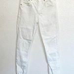 AGOLDE  Los Angeles Premium White Raw Hem Skinny Jeans Photo 0