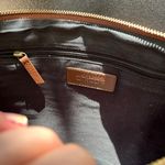 Chico's Crisscross Crossbody Leather Bag Brown and Black Cord Photo 7