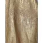 Herve Leger Gold Coated Knit Mini Skirt Bodycon Fitted Size S Photo 1
