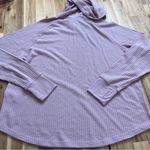 Calvin Klein Jeans Waffle Knit Hoodie Mauve Pink Thumb Holes Size L Photo 6