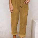 American Apparel Khaki High Waisted Straight Leg Pants Casual Corduroy Pants Vintage Trousers Photo 2
