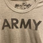 Heritage 1981  Grey Army Graphic Short Sleeve Tee Made In USA Size L Photo 1