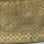Authentic Coach Signature C Glitter/Shimmer Crossbody Bag Beige/Tan Heart Charm Photo 11