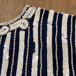 Laurence Kazar Vintage Lawrence Kazan Beautiful Beaded Sequin Blouse Top Shirt Silk Size L Photo 9