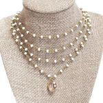 Beaded by Meg Quadruple Layered Howlite Necklace Photo 0