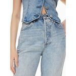 Aritzia  DENIM FORUM The Joni High Rise Loose Light Wash Distressed Jeans Size 28 Photo 2