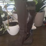 Baretraps Brown Over the Knee Brown Suede Fur Lined Wedge Boots Side Zipper 6M Photo 8