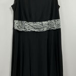 Predictions Womans  Woman Sleeveless Maxi Swing Dress 20W Black Lined Photo 0