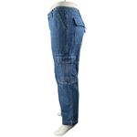 Madewell  Women's Blue High Waisted Straight Leg Cargo Denim Jeans Size 33 Photo 1