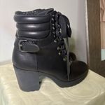 MIA  Annamarie Black Lace Up Ankle Boots Photo 1