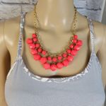 Kate Spade  New York Gold Tone Faceted Salmon Resin Dangles Necklace Photo 2