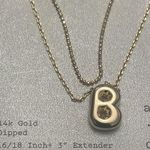 A New Day  necklace B initial jewelry Believe in Yourself 14K dipped necklace new Photo 2