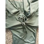 Aerie  Green Off Shoulder One Piece Swim Suit - Medium Photo 4