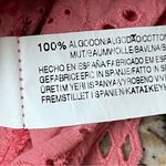 ZARA  Collection Eyelet Teired Pink Babydoll Blouse Y2k Coquette Preppy Beach L Photo 5