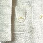 Marvin Richards Women’s Coat Tweed Cream Gold Metallic Size Medium Photo 9