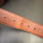 NOCONA Genuine Leather Beaded Bone & Conch Western Bohemian Belt NO BUCKLE Brown Photo 6