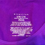 Attention NWOT Purple T Shirt S/M Photo 3