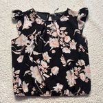 PaperMoon Flutter Sleeve Ruffled Blouse in Pink and Orange Photo 0