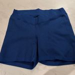 Aerie  Offline Seamless Ribbed Bike Shorts Royal Blue Photo 0