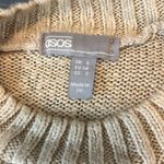 ASOS  Boxy Fit Crewneck Sweater Beige Size 2 Photo 4