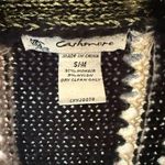 Cashmere brand Elegant Black and Gray Striped Women's Cardigan S/M Size undefined Photo 1