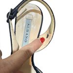 Albano Rich Blue Satin Strappy Heels Size 39 Eur 8.5 US Formal Italy Wedding Photo 9