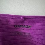 Garage Purple Seamless Bustier Ribbed Cami Crop Top Sweetheart Neckline Photo 4