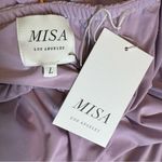 MISA Los Angeles Misa Eleven Knit Jersey Strapless Cut Out Midi Dress Lavender Size L NWT Photo 10