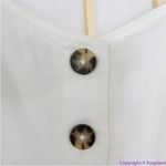 Madewell NEW  Linen-Cotton Puff-Sleeve Mini Dress, lighthouse,‎ size 6 Photo 8