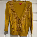 Elle  Mustard Yellow Women's Cardigan Size Small Photo 0