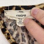 Entro  2X Blouse Top Blouse Babydoll Leopard Animal Print Long Balloon Sleeve Photo 7