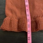 Love Riche  Sweater ruffle Autumn colors large rust orange  ruffle sleeve Photo 6