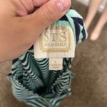 Sail To Sable STS  Striped Cabbage & Navy Sleeveless Maxi Dress woman size LARGE Photo 4