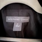 Josephine Chaus  2 Button Blazer Sport Coat Womens 12 Black Shoulder Pads Photo 2