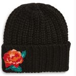 Free People  Knit Rosy Beanie Black Photo 0