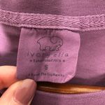 Ivory Ella  purple long sleeve crew neck t-shirt elephant spell out Photo 3