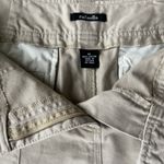 Rafaella Twill Cotton Skirt in Light Kaki. Photo 8