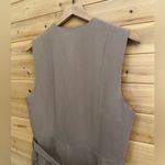 Laura Ashley Vintage Medium Wool Blend V Neck Pleated Button Front Midi Dress Photo 11