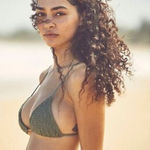 Aila Blue NEW  Free People Soraya Bikini Top,‎ green, size L Photo 0