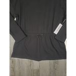 Liz Claiborne NWT Black Cinched Waist Pullover Sweatshirt Women's Size Large Photo 4