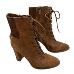 Michael Kors MICHAEL Carrigan Bootie Sport Suede Dark Caramel, Sz 9 Photo 1
