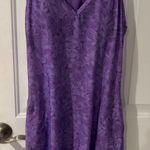 ZeroXposur Purple Floral Racerback Sleeveless Athletic Dress Med Pockets Photo 0