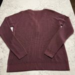 NWOT Amalli Talli Womens Tall Size Long Sleeve Button Waffle Knit Sweater Top Purple Photo 6
