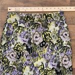 Topshop Floral Metallic Skirt Size 6 Photo 5