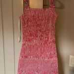 Gianni Bini  Dress Smocked red gingham  Photo 0
